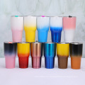 30oz stainless steel tumbler Double Wall Vacuum Gradient colored cup sublimation blank tumbler